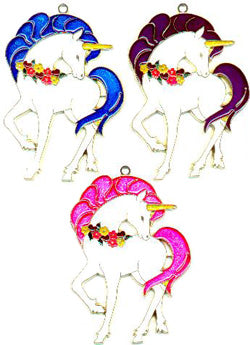 Unicorn with Wreath Suncatcher (Pack of 6)