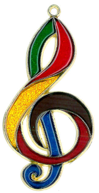 G Clef Suncatcher (Pack of 6)