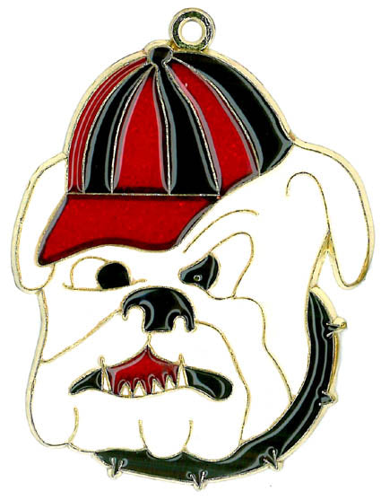 Bulldog Head Suncatcher (Pack of 6)