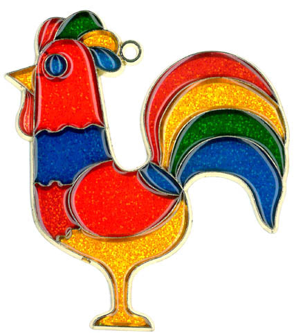 Rooster Suncatcher (Pack of 6)