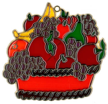 Fruit Basket Suncatcher (Pack of 6)