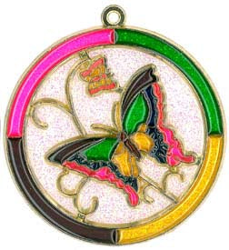 Butterfly in Circle (Pack of 6) (OUT OF STOCK)