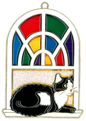 Cat/Window Suncatcher (Pack of 6)