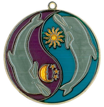 Dolphin Yen/Yang Suncatcher (Pack of 6)