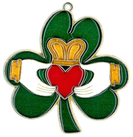 Claddagh Shamrock Suncatcher (Pack of 6)
