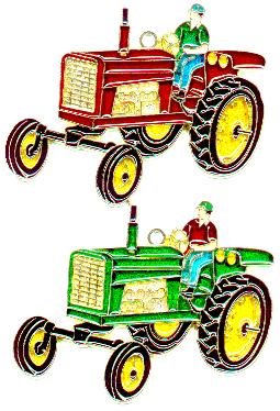 Tractor/Man Suncatcher (Pack of 6)