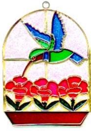 Hummingbird in Window Suncatcher (Pack of 6)