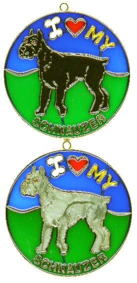 Schnauzer Suncatcher (Pack of 6)