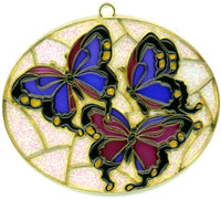 Butterfly in Oval Suncatcher (Pack of 6)