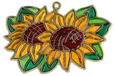 Double Sunflower Suncatcher (Pack of 6)