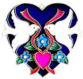 Love Birds Suncatcher (Pack of 6)