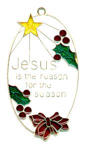 Jesus Is the Reason for the Season Suncatcher (Pack of 6)