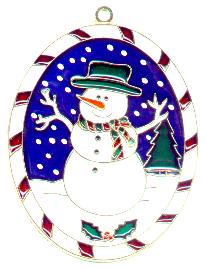Snowman Scene Suncatcher (Pack of 6)